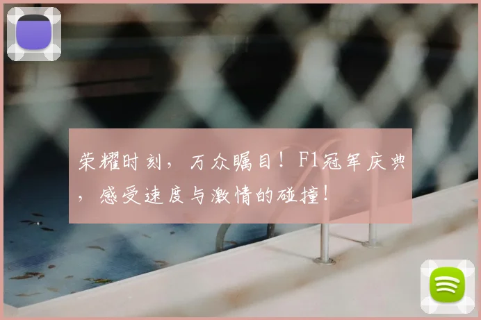 荣耀时刻，万众瞩目！F1冠军庆典，感受速度与激情的碰撞！